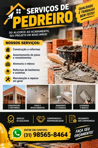 Serviço de pedreiro