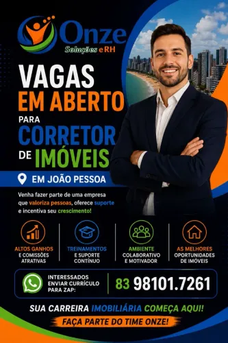 Vagas Corretor de Imóveis em João Pessoa