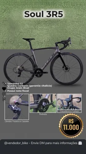 Bike Soul carbono tamanho 52!