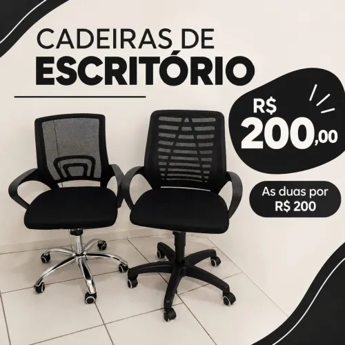 Cadeiras para escritório 2 unidades