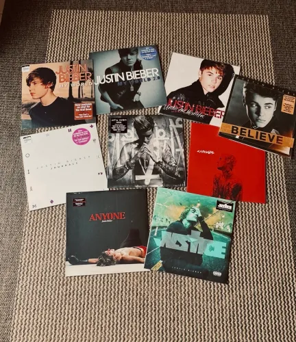 Coleção vinil Justin Bieber