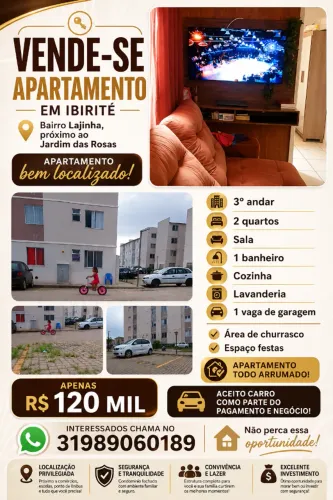 Vendo ou troco apartamento
