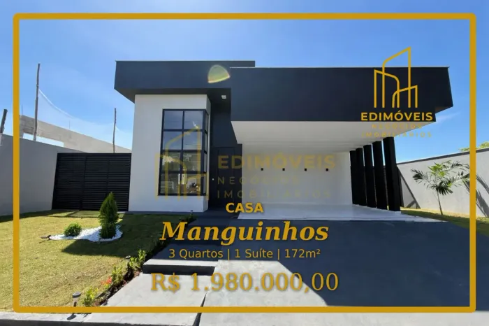 Oportunidade em Manguinhos: Casa Linear com Área Gourmet