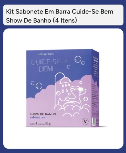 Sabonete em barra Show de Banho (oBoticário)