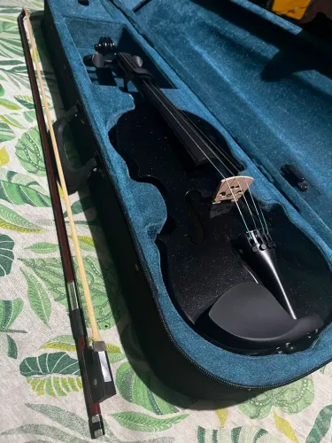 Violino novo, nunca usado. Acompanhado de sua caixa original com cordas extras