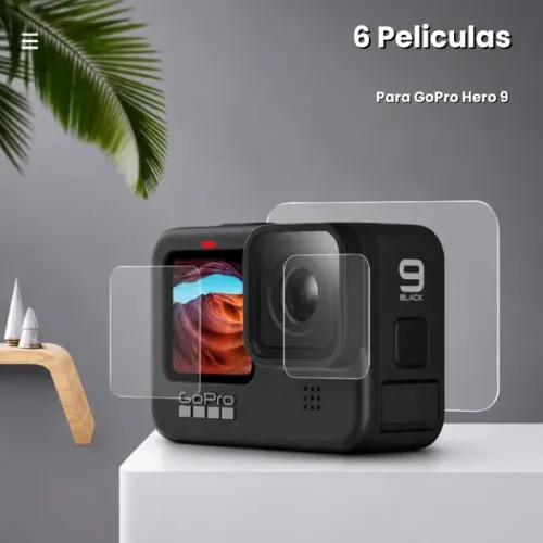 6 Películas de proteção para Câmera Go Pro Hero 9