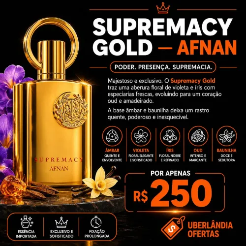 Perfume Árabe Supremacy Gold 