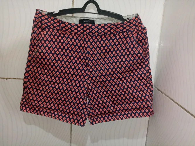 Short Estampas Geométricas Feminino N;38