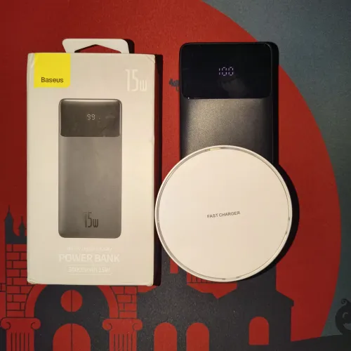 Powerbank 30.000mah baseus + carregador sem fio