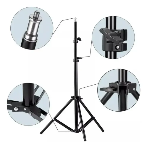 Tripé Suporte para Ring Light, câmera, projetor e acessórios de estúdio Le-3607