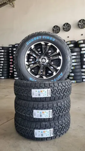 RODAS ARO 18 DA L200 COM PNEU 