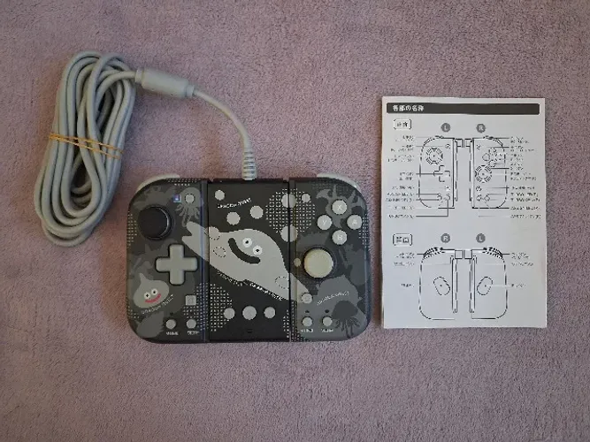 Hori Split Pad Pro Compact Edição Dragon Quest Prata, Adaptador USB, Nintendo Switch