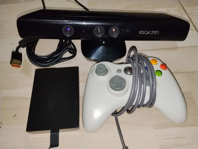 Kinect + controle + HD Xbox 360