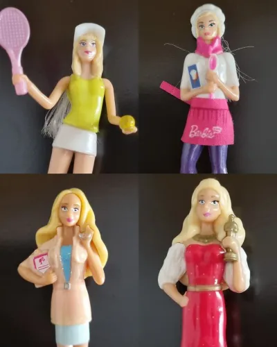 Lote 4 Barbies Kinder ovo - Barbie i can be - Em ótimo estado de conservação