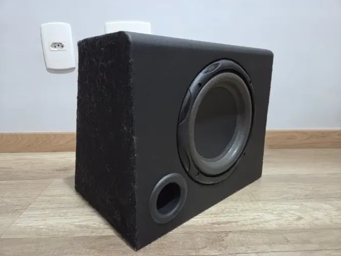 Caixa Amplificada Automotiva Universal Corzus CXS 200 Sub 8'' Polegadas 200W RMS
