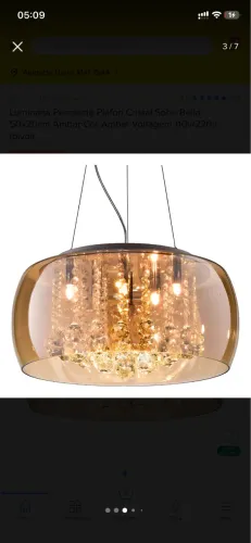 ? Luminária Pendente de Cristal Soho Bella - Design Sofisticado