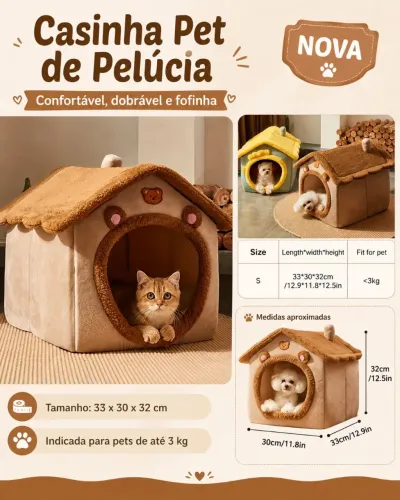 Casinha Pet Pelúcia