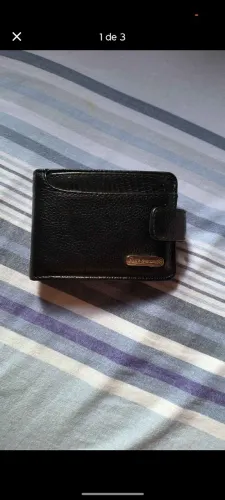 carteira de couro (nunca usada)