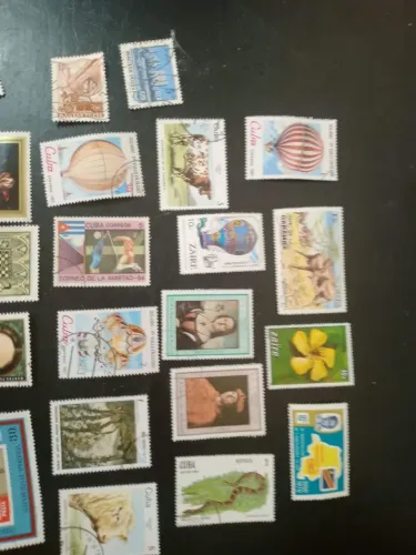 Coleção de selos antigo raridade 