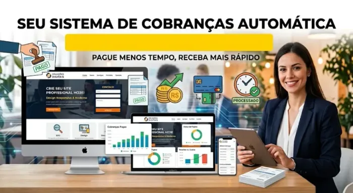Sistema de cobranças automatizadas - App gestor intuitivo