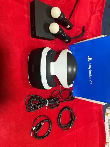 PLAYSTATION VR+2 MOVE+ CAIXA ORIGINAL+ACESSORIOS COMPLETOS