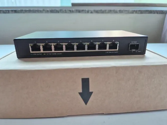 Switch de rede Horaco 8 portas 2.5gb porta sfp+ 10gb