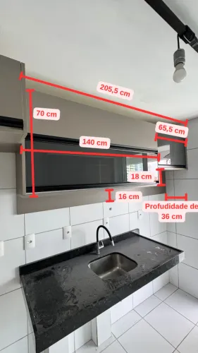 Conjunto mobiliário completo para Cozinha e àrea de Serviço