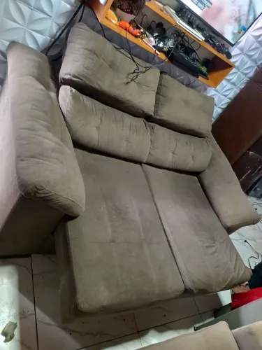 Sofa retratil e sofa de couro