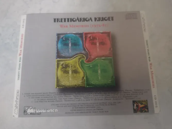 Cd trettioåriga Kriget thirty years war war memories progressivo sueco.