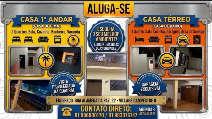 ALUGA-SE - CASA NO VILLAGE CAMPESTRE II