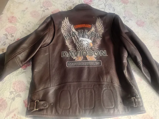 Jaqueta da harley davidson em couro