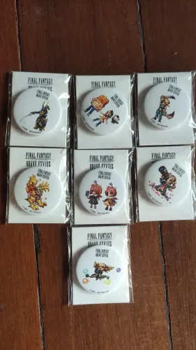 Kit de mini bottons Final Fantasy Brave Exvius - Exclusivo Japão