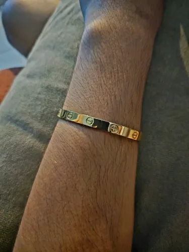 Pulseira de aço inox - dourado