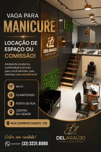 Vaga para manicure Locação ou comissão.