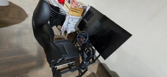 Cockpit Simulador Completo PVC + Banco Honda Fit + Logitech G29-G920