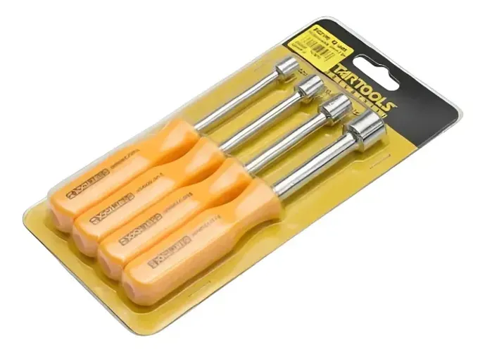 Jogo De Chaves Caminhão Cabo De Plástico C/4 Startools Amarelo