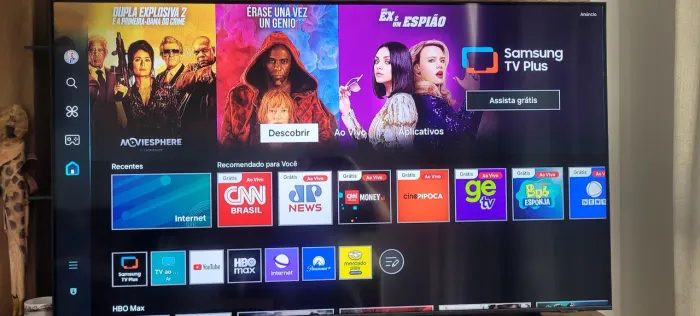 Smart TV Samsung 65 polegadas ainda na garantia