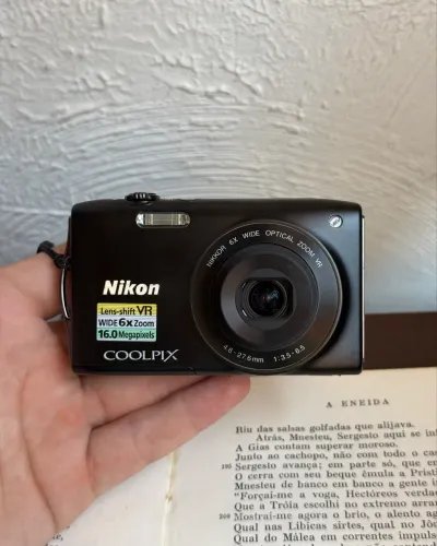cybershot nikon coolpix s3300 completa - pronta pra uso!