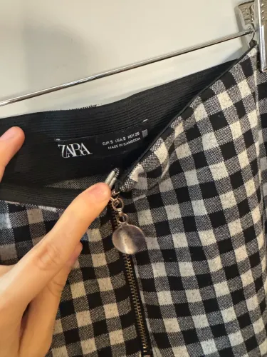Calça zara xadrez 