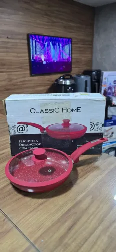 Frigideira Dreamcook Antiaderente Cerâmica 24cm C/ Tampa Classic Home