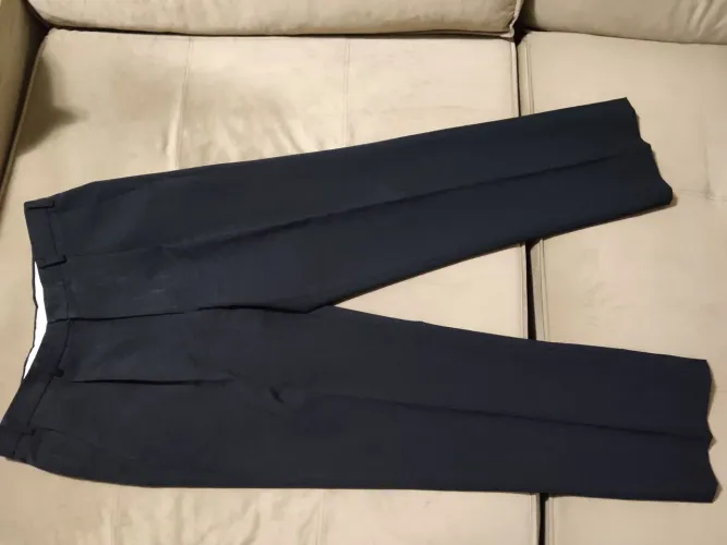 Calça Social Masculina Azul Marinho 44 Alfaiataria