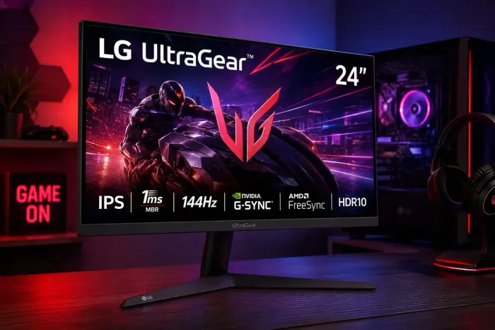 Monitor Gamer LG UltraGear 24 Pol. IPS 144Hz 1ms (Novo)