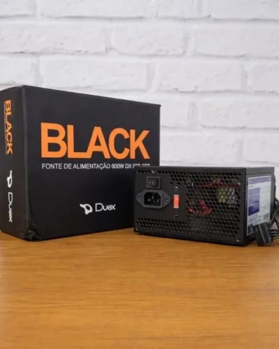 Fonte Gamer 600w PFC ATIVO Duex 110v/220v 
