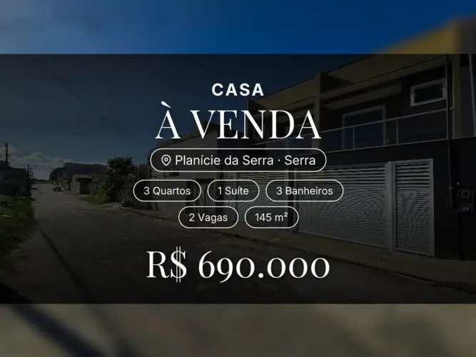 Casa duplex em Planície da Serra: conforto e praticidade para sua família!
