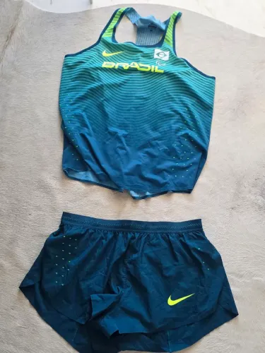 Uniforme Oficial Brasil Olimpico Corrida Regata + Short XL