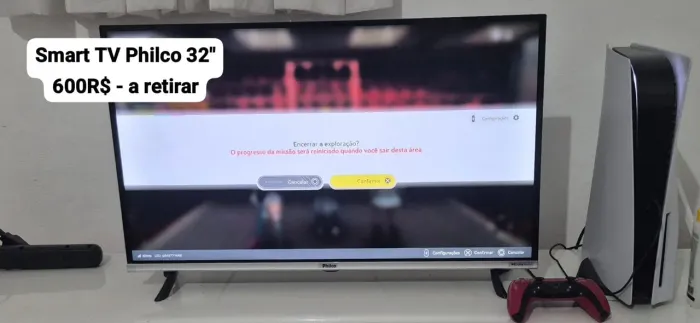 Fast Smart TV LED 32'', PTV32M8GAGCMBLH, Philco, Google Play, Dolby Audio