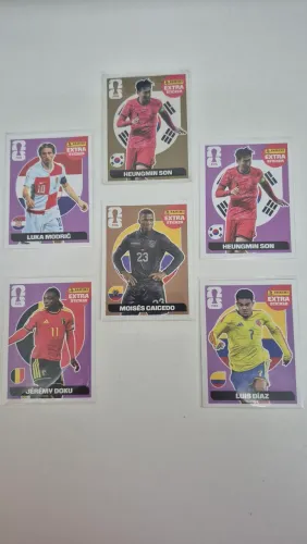 Figurinhas Legends Stickers Especiais - Ouro, Bronze e Lilás 