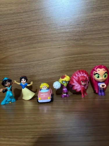 Lote McDonald?s brinquedos princesas, estelar e pj max