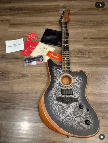 Violão guitarra fender acoustasonic Jazzmaster Edição Limitada 