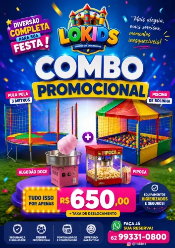 Combo diversão garantida 